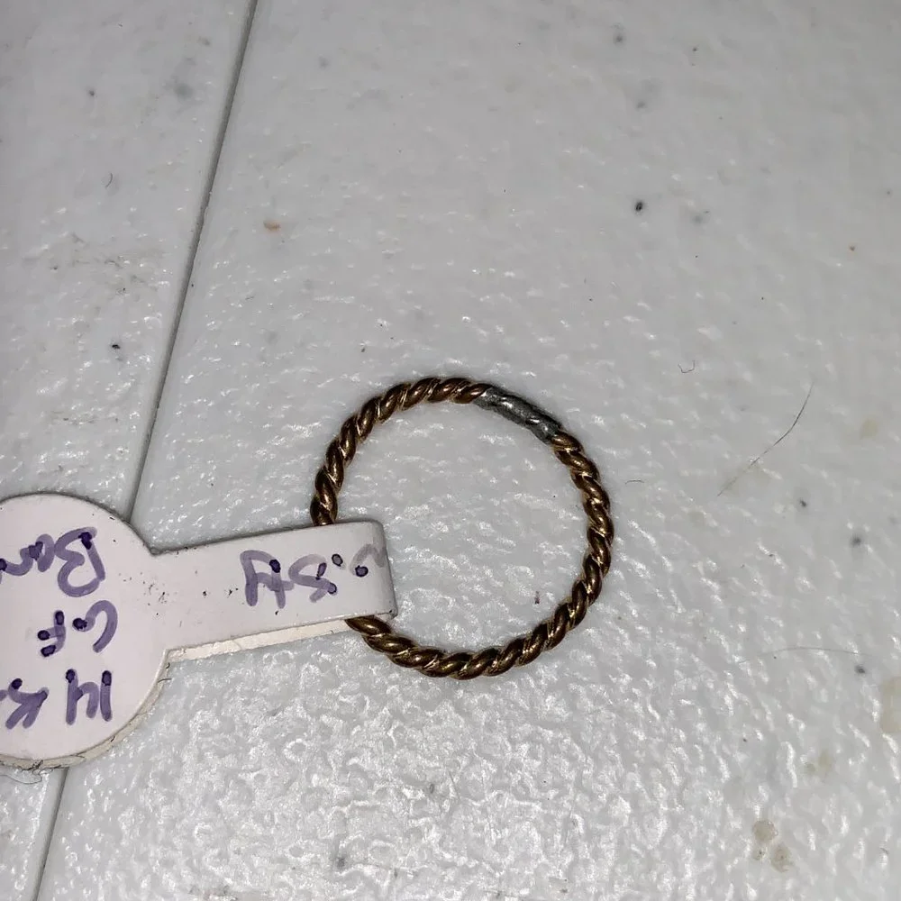 3/4 1.3mm Gold Filled Twist Band Ring